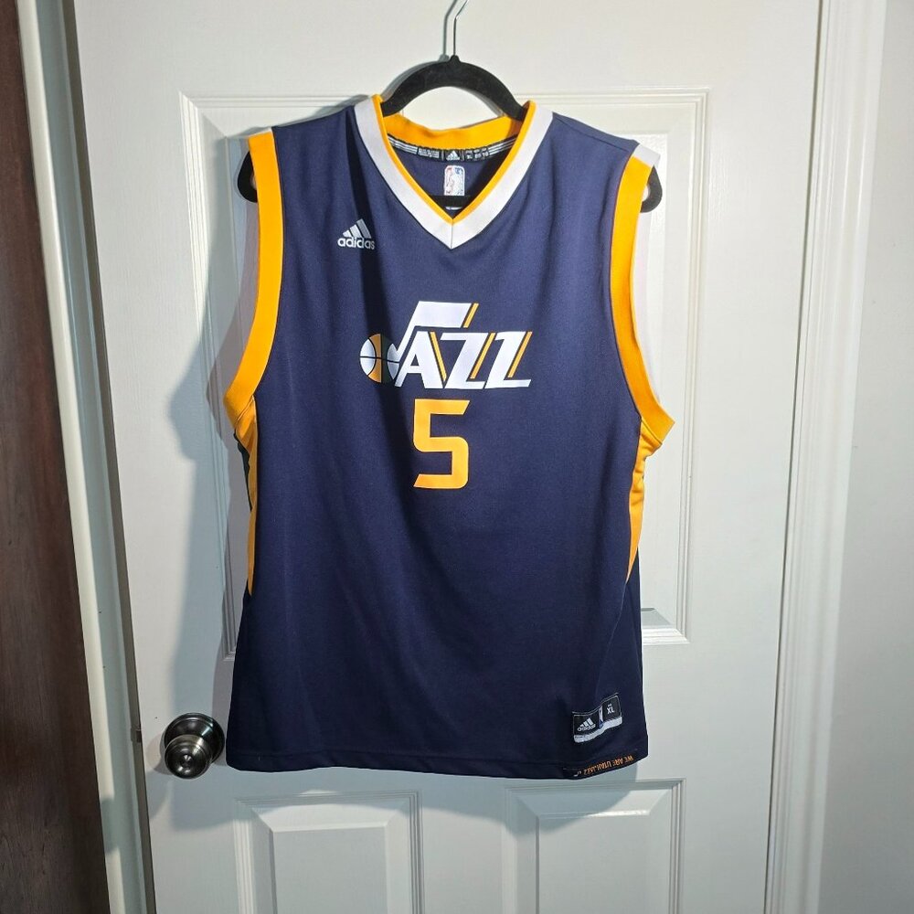 Utah Jazz Adidas Jersey Seasons 2014-2018 Rodney Hood (5), XL